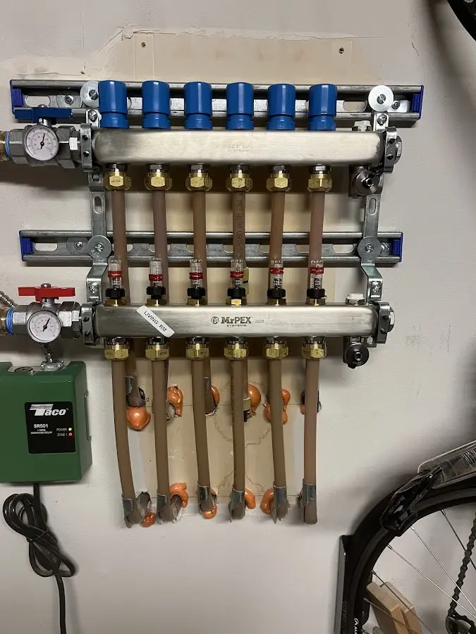 Plumber performing Gas Leak Detection at a residential property in Henrietta